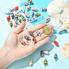 40Pcs 10 Colors Handmade Porcelain Beads PORC-CJ0001-42-4