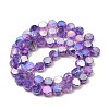 Imitation Jade Glass Beads Strands GLAA-P058-05A-04-2