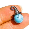 Synthetic Turquoise Pendants PW-WG32845-05-1