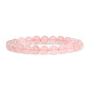 Natural Rose Quartz Round Beads Stretch Bracelets BJEW-PH0001-8mm-20-1