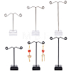 2 Sets 2 Styles T-Bar Iron Earring Display Stand Holder EDIS-FG0001-57-1