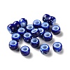 Spray Painted ABS Plastic European Beads KY-G033-01A-06-1