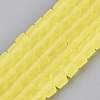 Transparent Frosted Glass Beads Strands GLAA-N072-01A-A20-1