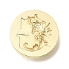 Wax Seal Brass Stamp Heads AJEW-D301-02G-G-1