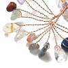 Natural Mixed Stone Chips Tree of Life Decorations DJEW-Z007-02Q-4