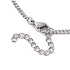 Tarnish Resistant Adjustable 304 Stainless Steel Curb Chains Necklaces Making AJEW-JB01214-01-3