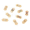 40Pcs 10 Styles Alloy Rhinestone Connector Charms FIND-TA0002-01-2