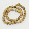 Picture Jasper Round Beads Strands G-GSR8mmC016-2