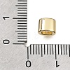 Brass Micro Pave Clear Cubic Zirconia Beads CU-CBAA19F-01G-F-2