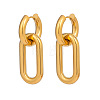 304 Stainless Steel Oval Hoop Earrings AW2454-1-3