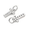 SHEGRACE Brass Micro Pave Clear Cubic Zirconia Pendants XGRQ29361-394P-T-2