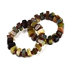 Natural Agate(Dyed & Heated) Square and Rondelle Resin Beaded Stretch Bracelets for Unisex BJEW-Q101-02C-1