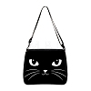 Cat Polyester Shoulder Bags PW-WG04021-13-1