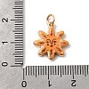 Printed Brass Pendants KK-H253-01A-G-3