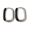 304 Stainless Steel & Enamel Hoop Earrings for Women EJEW-S237-14P-D-1