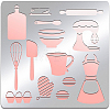 Stainless Steel Stencil Template DIY-WH0279-092-1