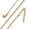 304 Stainless Steel Mesh Chain Necklaces for Women Men NJEW-P321-01G-4