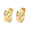 Rack Plating Brass Criss Cross Hoop Earrings for Women LS-EJEW-B014-15G-3
