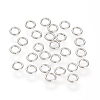 304 Stainless Steel Round Rings X-STAS-S066-16-4mm-1