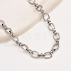 Stainless Steel Oval Link Chain Necklacces MF4965-2-3