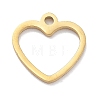 304 Stainless Steel Charms STAS-R003-01G-02-1