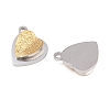 Valentine's Day 304 Stainless Steel Charms SA-H001-03GP-2