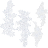 4Pcs 2 Styles Flower Polyester Embroidery Sew on Ornament Accessories PATC-GF0001-99-1