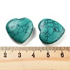 Heart Synthetic Turquoise Worry Stone G-C134-06A-07-3