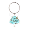 Chip Synthetic Turquoise Keychain KEYC-JKC00219-02-1