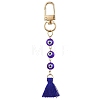 Evil Eye Lampwork Pendant Decorations HJEW-JM02359-3