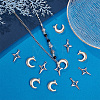 12Pcs 2 Style 304 Stainless Steel Pendants STAS-UN0042-13-2