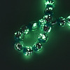 Luminous Handmade Lampwork Silver Foil Beads Strand FOIL-N029-03C-4