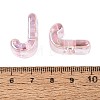 UV Plating Transparent Acrylic European Beads OACR-M027-02J-01-3