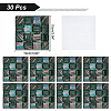 Square PVC 3D Self Adhesive Mosaic Pattern Stickers DIY-WH0260-84D-6