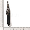 Natural Obsidian Pointed Big Pendants G-P560-02R-06-3