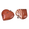 Natural Red Jasper Pendants GG-K002-04V-2