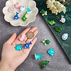 18Pcs 9 Styles Opaque & Transparent Resin Cabochons RESI-CA0001-40-3