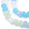 Imitation Jade Glass Beads Strands GLAA-T028-01-2