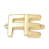 Brass Connector Charms KK-CBAE532-01H-G-1