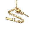 Brass Micro Pave Cubic Zirconia Pendant Necklaces for Women NJEW-E106-16KCG-01-3
