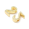 Brass Slide Charms KK-L253-15G-02-2