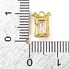 Brass Pave Clear Cubic Zirconia Charms KK-Z051-01G-01-3