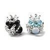 Opaque Acrylic & Rhinestone Beads OACR-D039-03-2