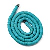Handmade Polymer Clay Beads Strands LS-CLAY-R089-4mm-Q107-4