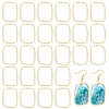 100Pcs Alloy Open Back Bezel Pendants FIND-CA0008-64-1