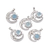 Natural Aquamarine Pendants KK-A173-04P-04-1