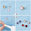 20Pcs 304 Stainless Steel Stud Earring Findings STAS-BBC0009-97C-6