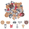 2 Bags Printed Wood Buttons BUTT-WR0001-31-1