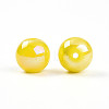 Electroplate Pearlized Glass Pearl Beads EGLA-T021-14C-07-2