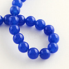Dyed Natural Jade Round Bead Strands G-Q937-4mm-05-2